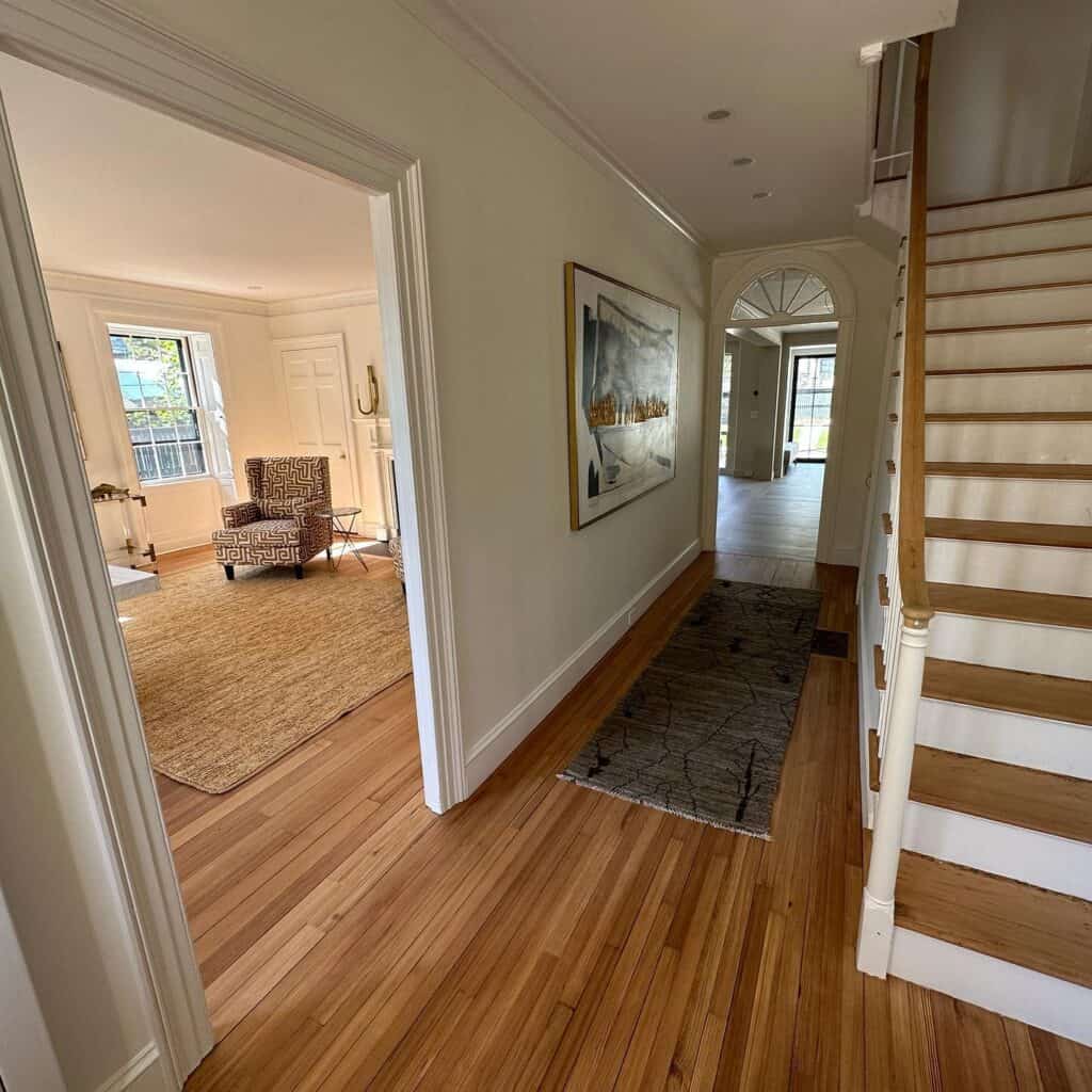 hardwood floors and stairs refinished in Cambridge MA