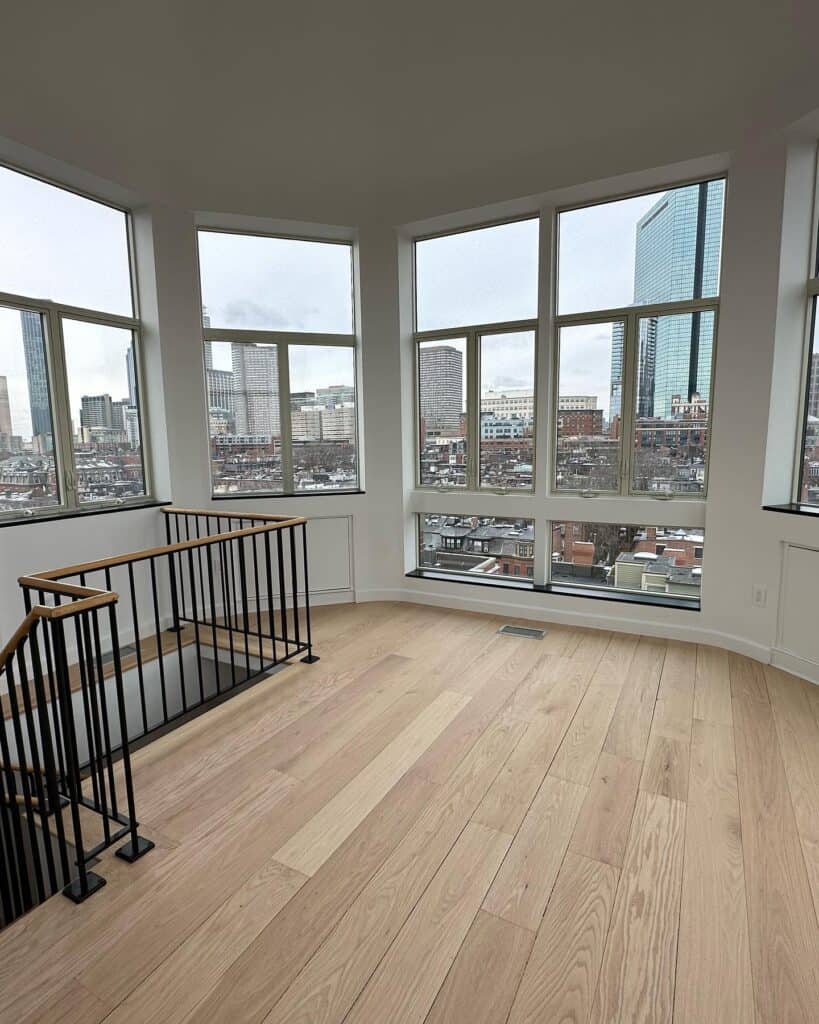 photo of hardwood flooring in Boston refinished by Eco Floor Sanding